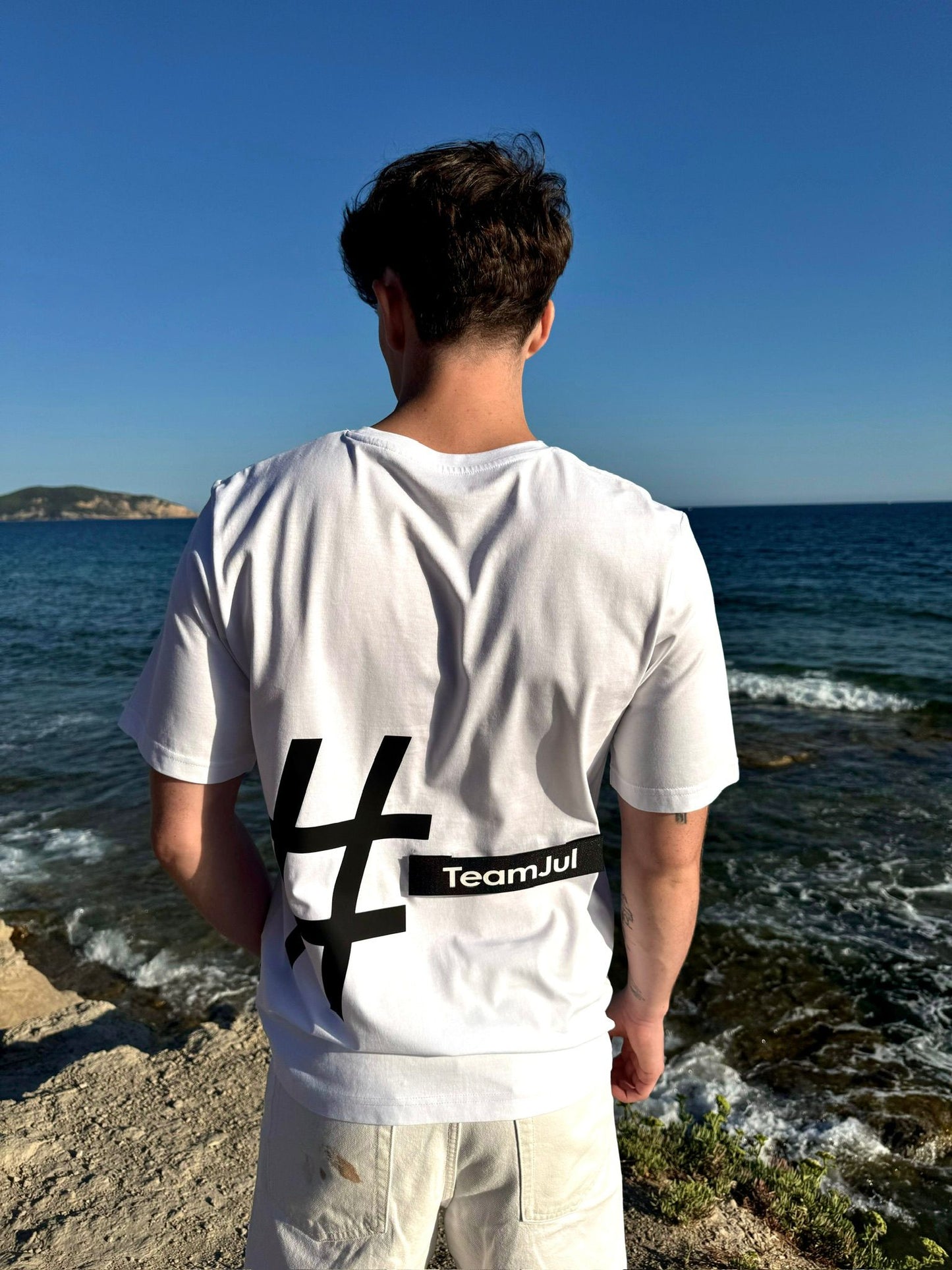 T-shirt DYMALCT Blanc et Noir