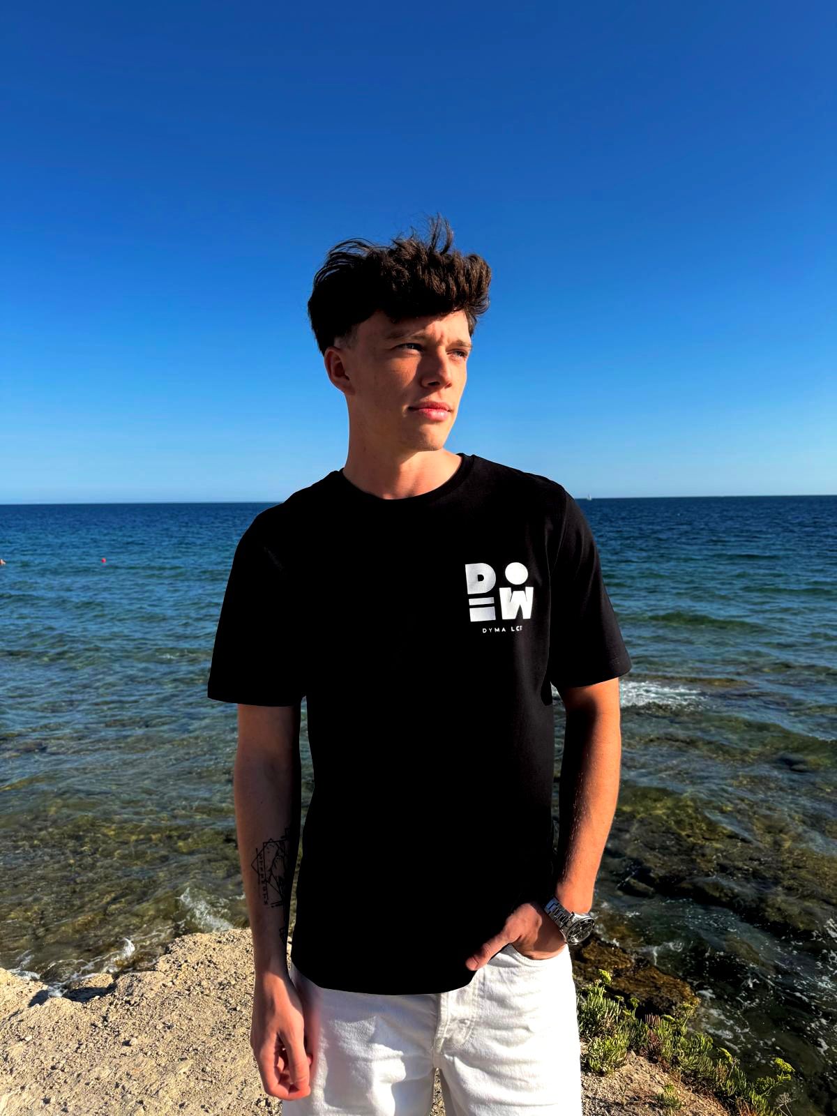 T-shirt DYMALCT Noir et Blanc