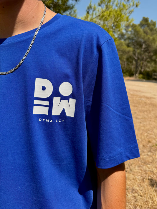 T-shirt DYMALCT Bleu et Blanc