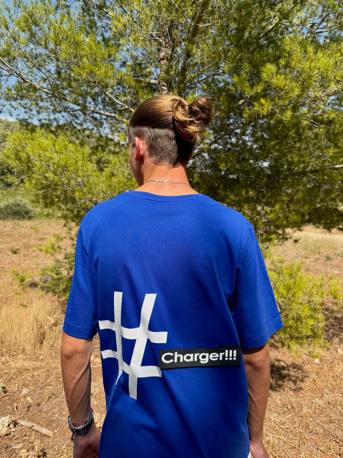 T-shirt DYMALCT Bleu et Blanc