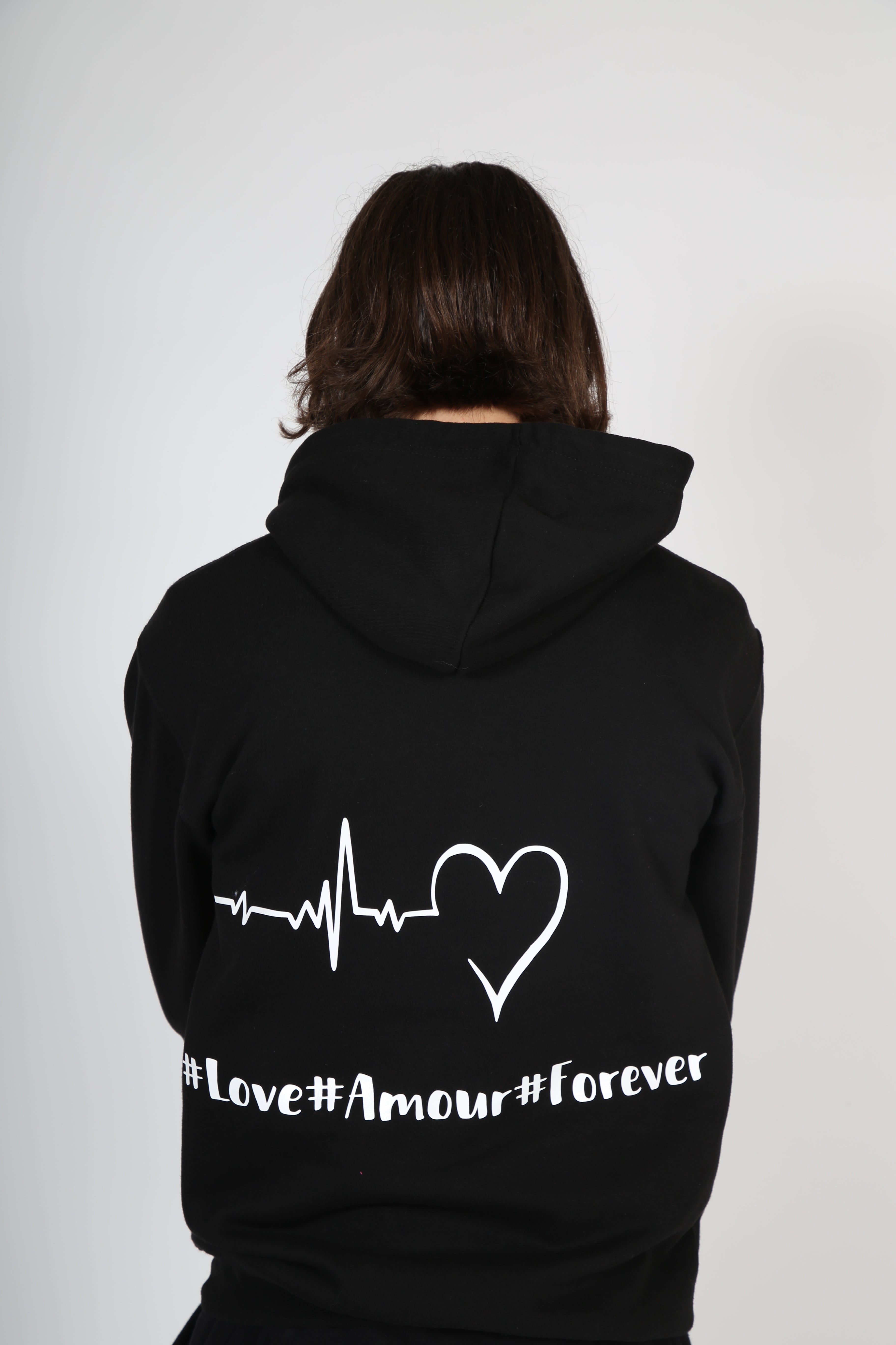 Sweat AMOUR noir et blanc