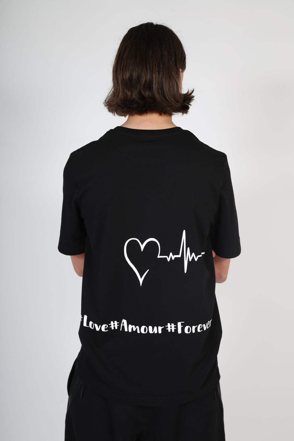 T-shirt AMOUR noir et blanc