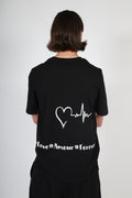 T-shirt AMOUR noir et blanc